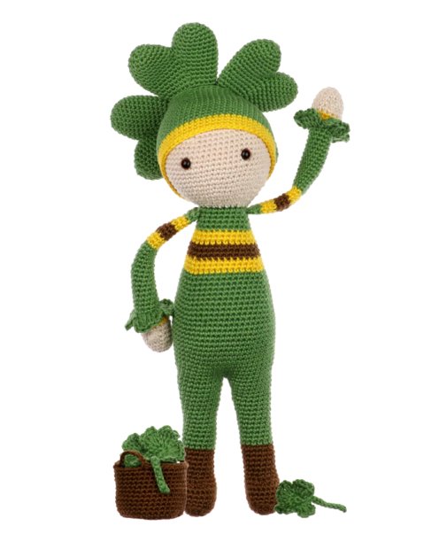 Four-Leaf Clover Klaus crochet pattern by Zabbez