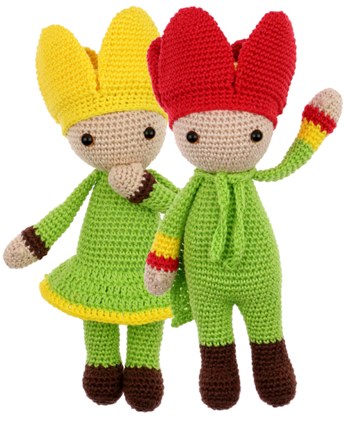 Little Tulips Tom and Tess crochet pattern by Zabbez