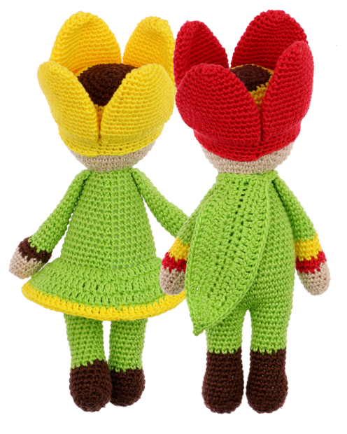 Little Tulips Tom and Tess crochet pattern by Zabbez