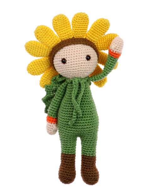 Little Sunflower Sam crochet pattern by Zabbez