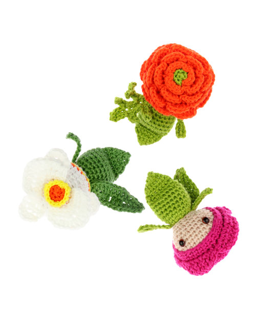 Mini Peony Ranunculus Orchid crochet pattern by Zabbez