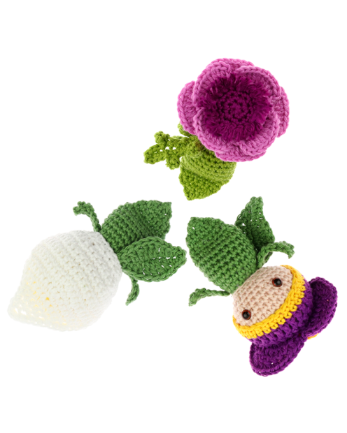 Mini Violet Calla Lily Anemone crochet pattern by Zabbez