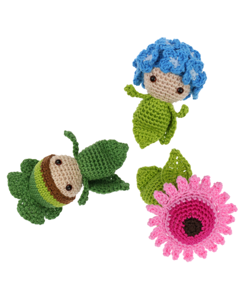 Mini Gerbera Lucky Clover Hydrangea crochet pattern by Zabbez