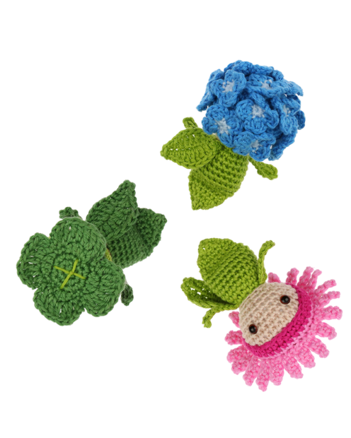 Mini Gerbera Lucky Clover Hydrangea crochet pattern by Zabbez