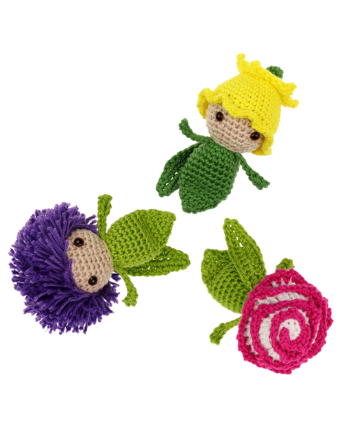 Mini Daffodil Giant Onion Carnation crochet pattern by Zabbez