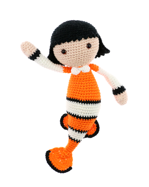 Clownfish Cora crochet pattern by Zabbez