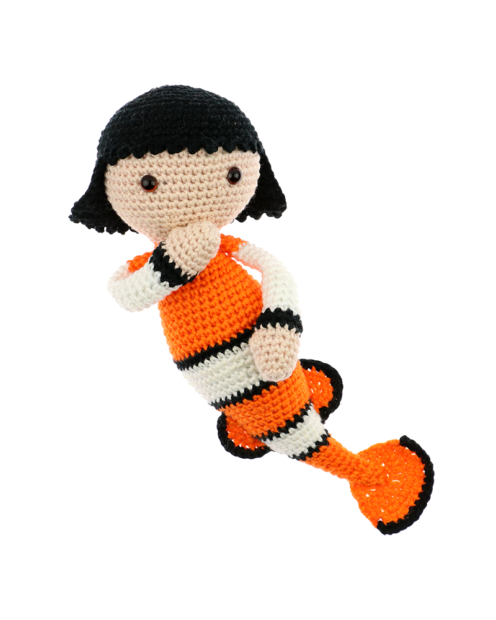 Clownfish Cora crochet pattern by Zabbez