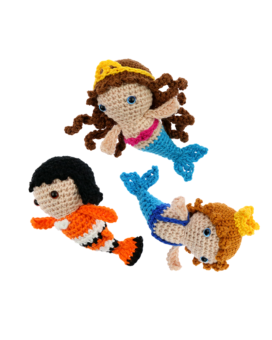 Mini Mermaid Merman Clownfish