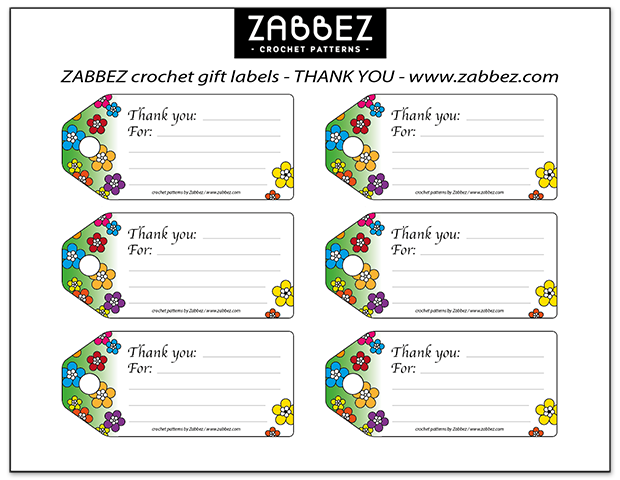 Free Zabbez Flower Label