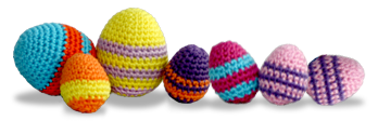 Patrón de crochet para huevos de Pascua:
