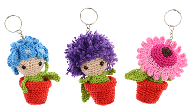 Free crochet pattern Mini Flower Pot