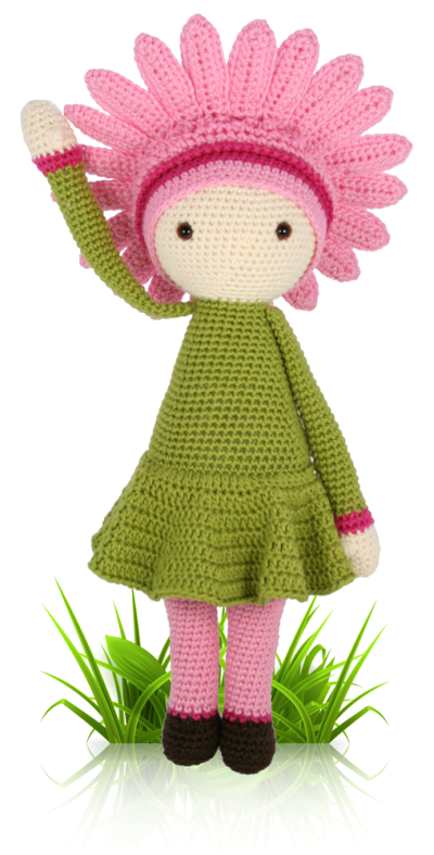 ... crochet pattern Zabbez amigurumi Zabbez - crochet amigurumi flower