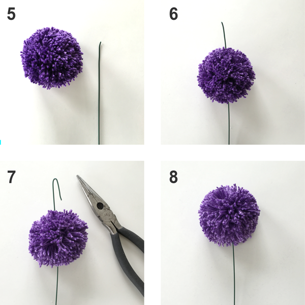 giant onion pompom tutorial steps