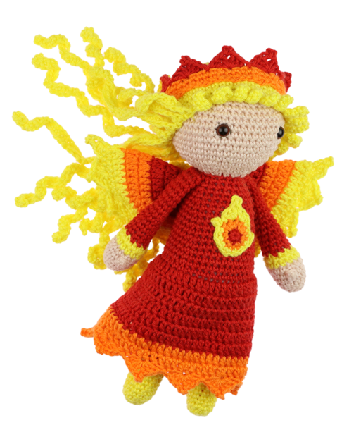 Fire Fairy Veerle crochet pattern by Zabbez