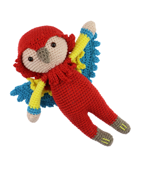 Parrot Patrick crochet pattern by Zabbez