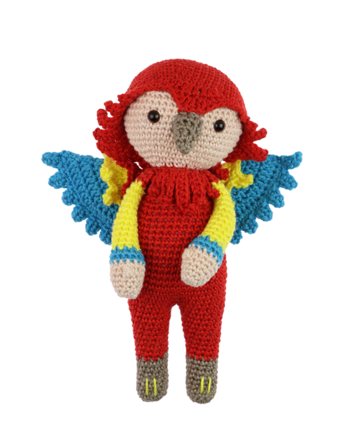 Parrot Patrick crochet pattern by Zabbez